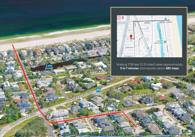 Photo 2 of Single family home for sale at 225 39th Avenue S, Jacksonville Beach, FL 32250 | MLS# 2156704 | Listing updated on 2026-09-10