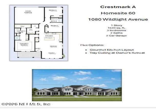 Photo 2 of Townhouse for sale at 1080 Wildlight Ave, Yulee, FL 32097 | MLS# 2159573 | Listing updated on 2026-08-28