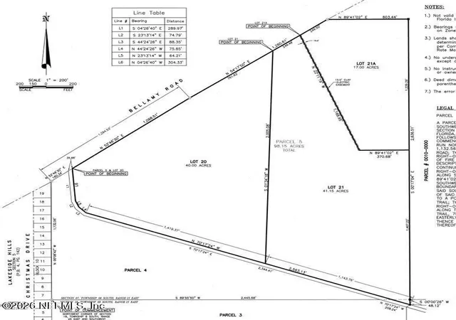 Photo 6 of Land for sale at Lot 21a Bellamy Rd, Florahome, FL 32140 | MLS# 2160256 | Listing updated on 2026-08-21