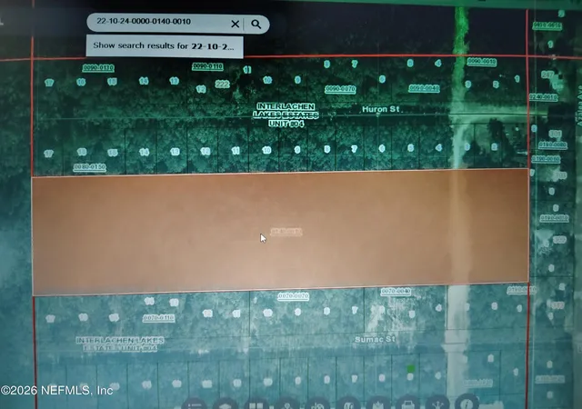 Photo 1 of Land for sale at 00 Sumac St, Interlachen, FL 32148 | MLS# 2160813 | Listing updated on 2026-08-19