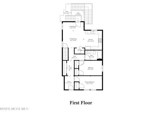 Listing Photo 2 - Condo for sale in building located at 48 5th St, Fords, NJ 07107 - Unit #