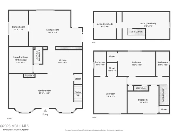 83rd image of 857 Stapleton Ave, Brick, NJ 08723 | MLS# 22624731