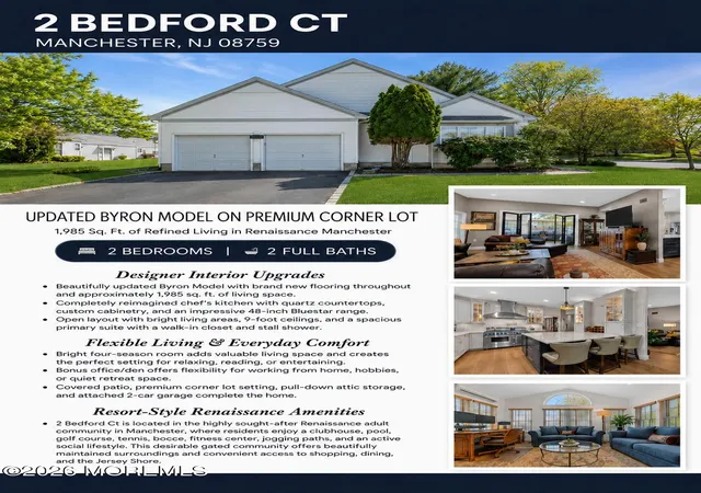 1st image of 2 Bedford Ct, Manchester, NJ 08759 | MLS# 22625109