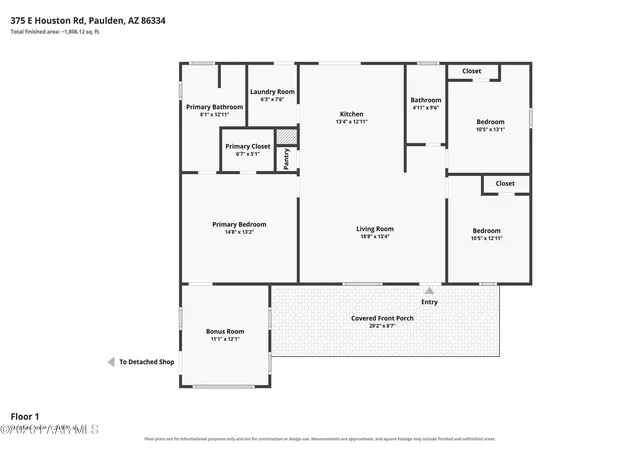 35th image of 375 E Houston Rd, Paulden, AZ 86334 | MLS# 1084495