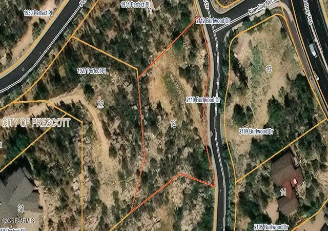 Photo 2 of Land for sale at 2110 Burlwood Dr, Prescott, AZ 86305 | MLS# 1084335 | Listing updated on 2026-09-05