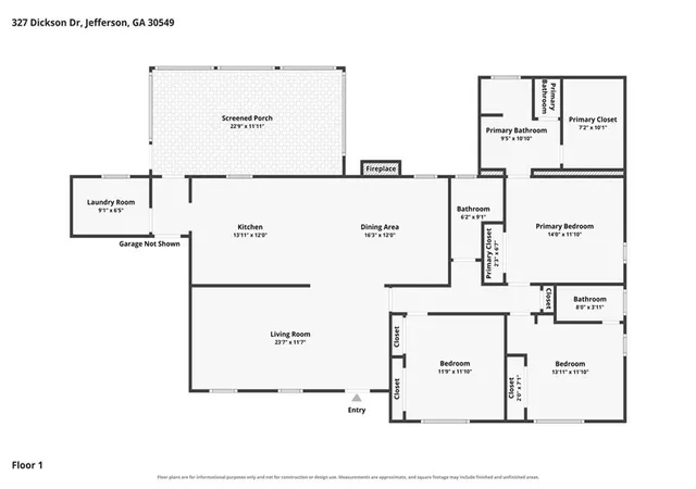 Photo 56 of Single family home for sale at 327 Dickson Dr, Jefferson, GA 30549 | MLS# 7828131 | Listing updated on 2026-08-28