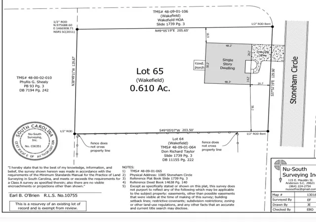 40th image of 1085 Stoneham Cir, Anderson, SC 29626 | MLS# 20305291