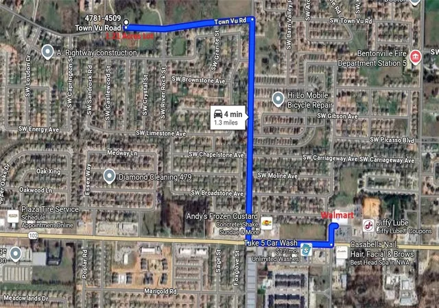 Photo 4 of Land for sale at Town Vu Rd, Bentonville, AR 72712 | MLS# 1319922 | Listing updated on 2026-08-22