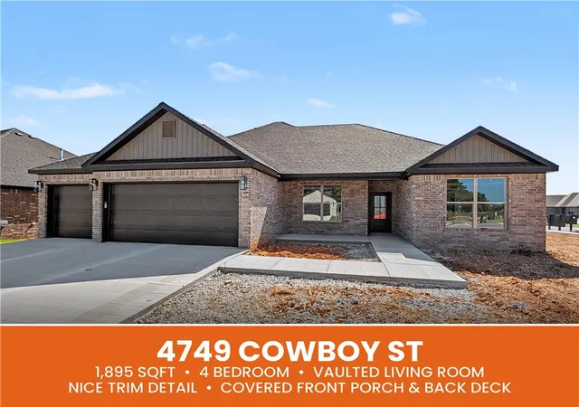 Photo 1 of Sale Pending at 4749 Cowboy St, Springdale, AR 72762 | MLS# 1356512 | Listing updated on 2026-08-21
