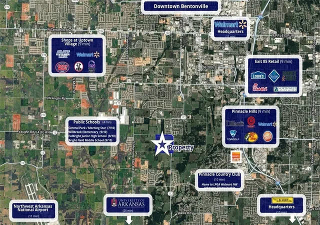 Photo 2 of Land for sale at W Scoggins Rd, Bentonville, AR 72713 | MLS# 1358747 | Listing updated on 2026-08-14