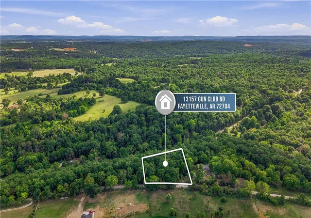 Photo 1 of Land for sale at 13157 Gun Clb Rd, Fayetteville, AR 72704 | MLS# 1358353 | Listing updated on 2026-08-15