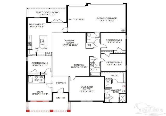 2nd image of 3618 Mahogany Dr, Milton, FL 32571 | MLS# 687574