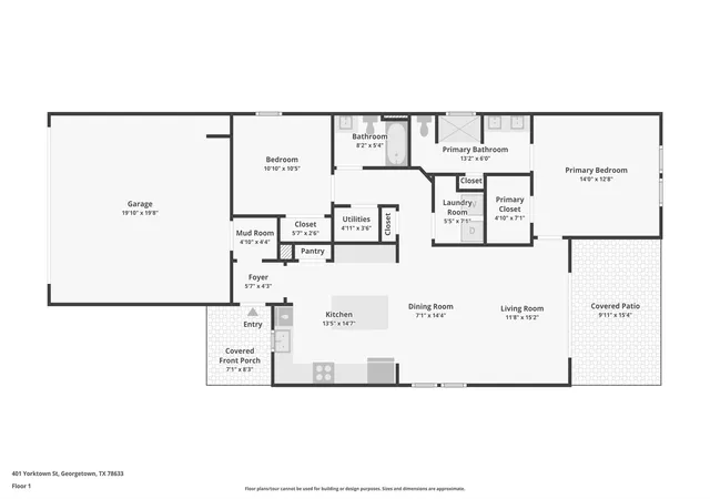 Photo 2 of Single family home for sale at 401 Yorktown St, Georgetown, TX 78633 | MLS# 1540749 | Listing updated on 2026-10-28