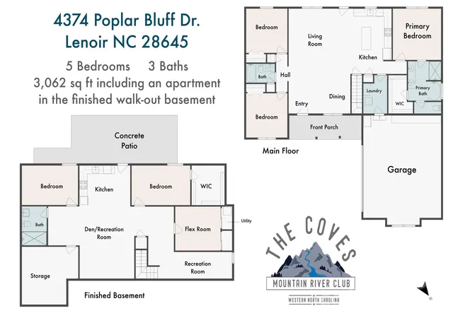 Photo 2 of Single family home for sale at 4374 Poplar Blf Dr, Lenoir, NC 28645 | MLS# 4356663 | Listing updated on 2026-09-23
