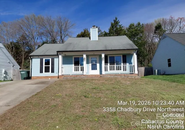 Photo 1 of Single family home for sale at 3358 Chadbury Dr Nw, Concord, NC 28027 | MLS# 4377514 | Listing updated on 2026-09-17