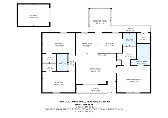 Photo 3 of Single family home for sale at 3604 Gold Mine Hwy, Kershaw, SC 29067 | MLS# 4412624 | Listing updated on 2026-09-17