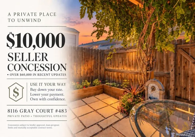 Townhouse for sale at 8116 Gray Ct #483, Arvada, CO 80003 | MLS# 7786575