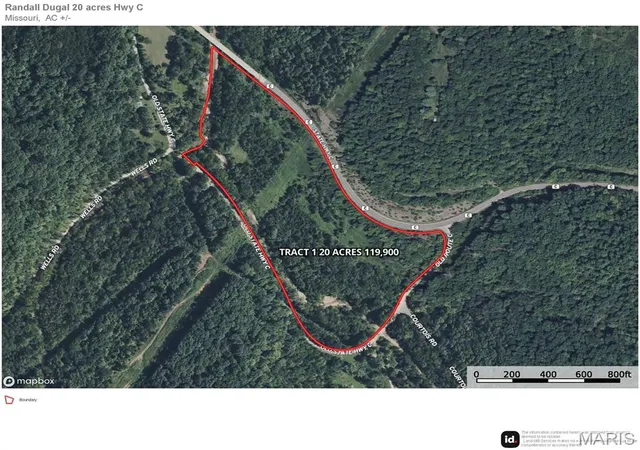 Photo 3 of Land for sale at 000 Hwy C Tract 1, Courtois, MO 65565 | MLS# MIS26008595 | Listing updated on 2026-09-18