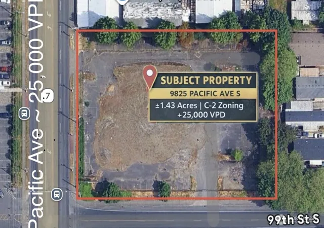 Photo 2 of Land for sale at 9825 Pacific Ave S, Tacoma, WA 98444 | MLS# NWM2466340 | Listing updated on 2026-09-17