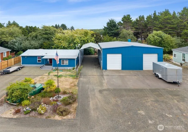 Manufactured home for sale at 1402 & 1406 Sandy Dr, Grayland, WA 98547 | MLS# NWM2575930