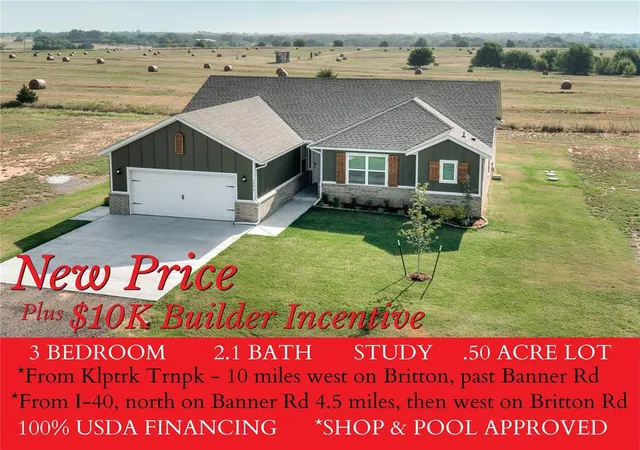 Photo 1 of Single family home for sale at 3390 Manning Farms Blvd, El Reno, OK 73036 | MLS# 1246472 | Listing updated on 2026-09-29