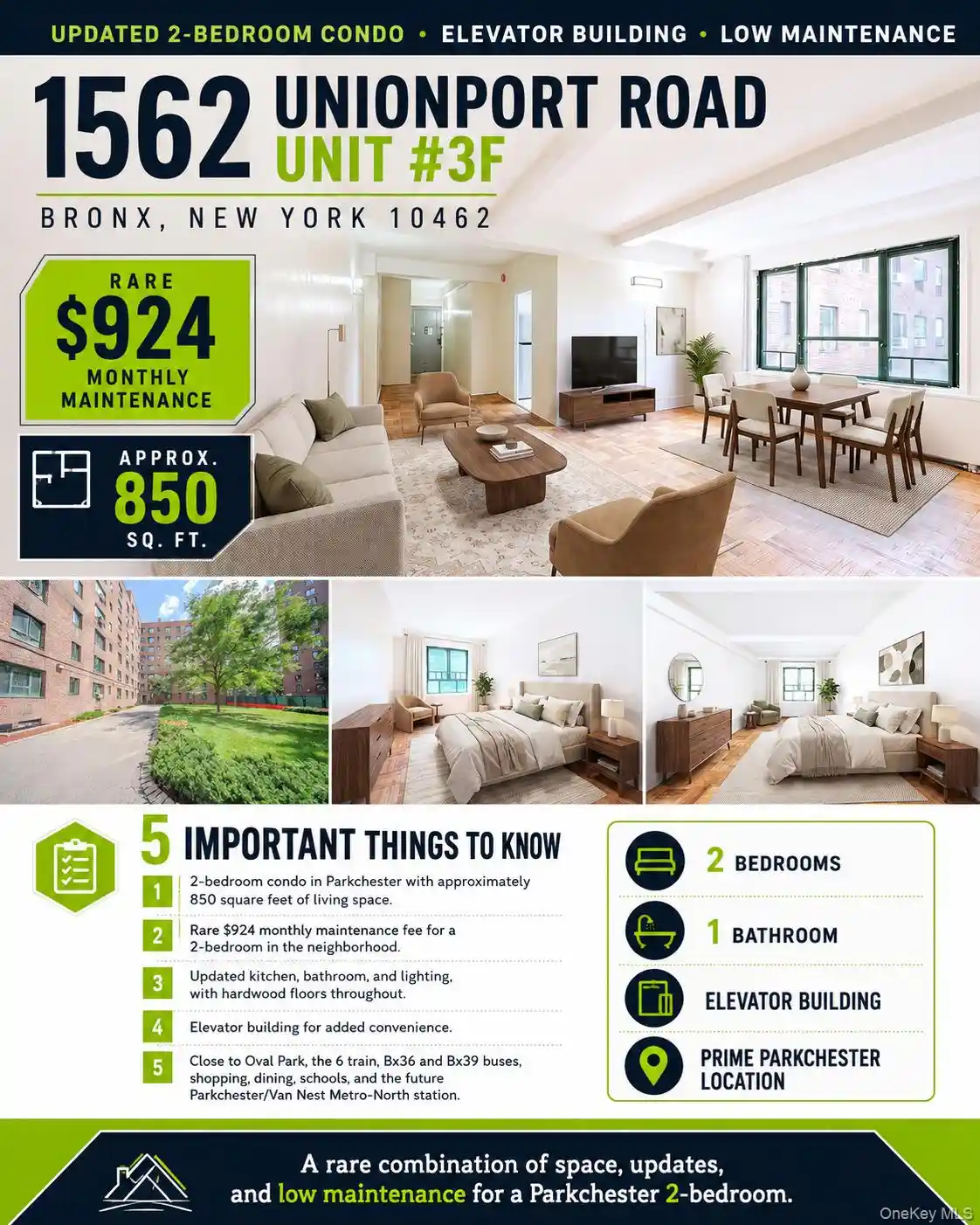 Listing Photo 1 - Condo for sale in Parkchester located at 1562 Unionport Rd, New York, NY 10462 - Unit #3F