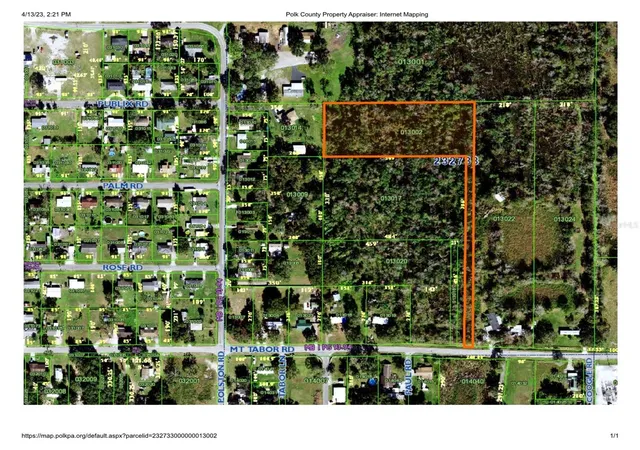 Photo 1 of Land for sale at Mt Tabor Rd, Lakeland, FL 33810 | MLS# S5071780 | Listing updated on 2026-09-29