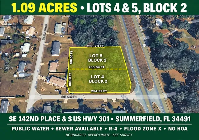 Photo 1 of Land for sale at Corner Se 142nd Pl & S Us Hwy 301, Summerfield, FL 34491 | MLS# TB8395981 | Listing updated on 2026-09-23