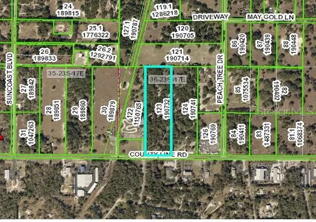 Photo 1 of Land for sale at 9267 County Line Rd, Spring Hill, FL 34608 | MLS# W7823373 | Listing updated on 2026-03-04