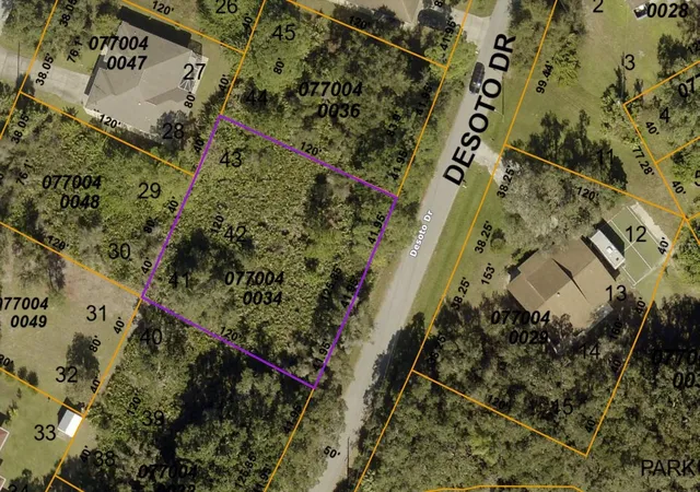 Photo 1 of Land for sale at 0770040034 Desoto Dr, North Port, FL 34287 | MLS# A4533533 | Listing updated on 2026-05-04