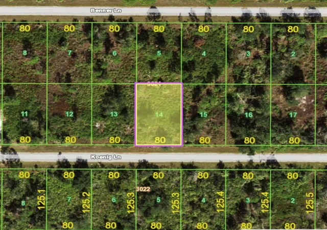 Photo 1 of Land for sale at 12468 Koenig Ln, Port Charlotte, FL 33953 | MLS# A4614612 | Listing updated on 2026-10-13