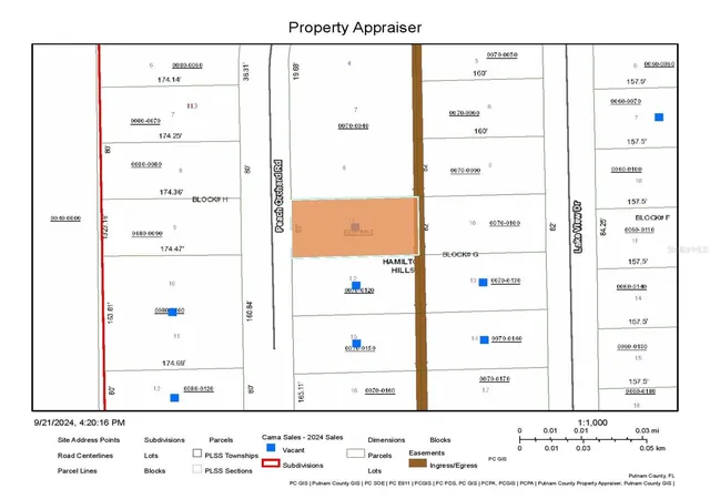 Land for sale at 118 Peach Orchard Rd, POMONA PARK, FL 32181 | MLS# FC304079