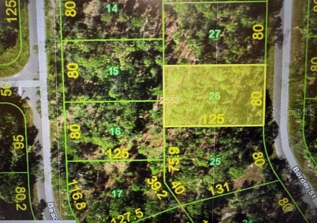 Photo 1 of Land for sale at 1125 Border St, Port Charlotte, FL 33953 | MLS# C7500458 | Listing updated on 2026-07-19