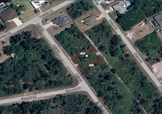 Photo 1 of Land for sale at 4190 Amis Ln, Port Charlotte, FL 33981 | MLS# A4650192 | Listing updated on 2026-04-24