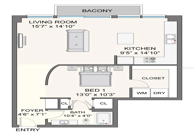 2nd image of 155 S Court Ave #2008, Orlando, FL 32801 | MLS# O6310613