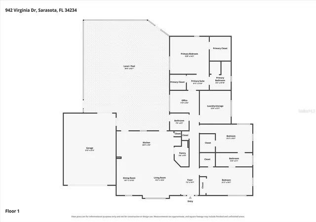 Photo 1 of Single family home for sale at 942 Virginia Dr, Sarasota, FL 34234 | MLS# A4666700 | Listing updated on 2026-09-23