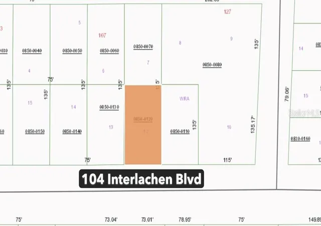 Photo 1 of Land for sale at 104 Interlachen Blvd, Interlachen, FL 32148 | MLS# OM712596 | Listing updated on 2026-10-23