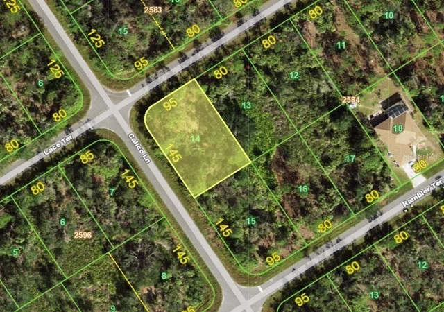 Photo 1 of Land for sale at 1376 Calico Ln, Port Charlotte, FL 33953 | MLS# C7517557 | Listing updated on 2025-11-16