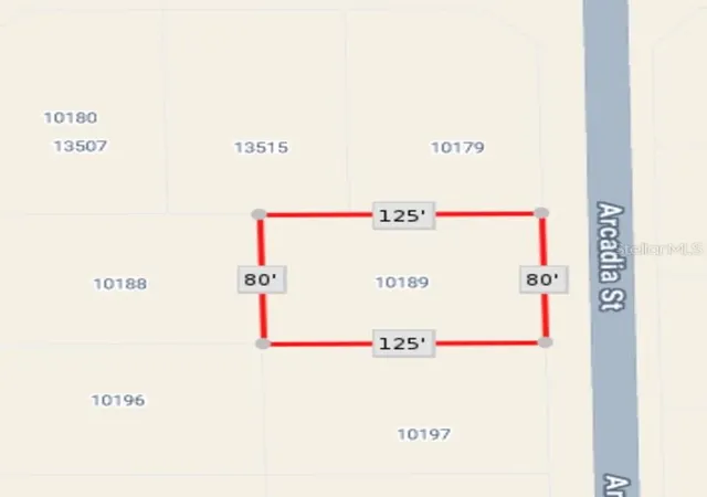 Photo 2 of Land for sale at 10189 Arcadia St, Port Charlotte, FL 33981 | MLS# N6141410 | Listing updated on 2026-08-03