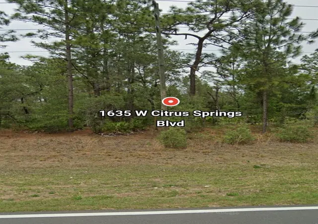 Photo 2 of Land for sale at 1635 W Citrus Springs Blvd, Citrus Springs, FL 34434 | MLS# O6366483 | Listing updated on 2026-02-23