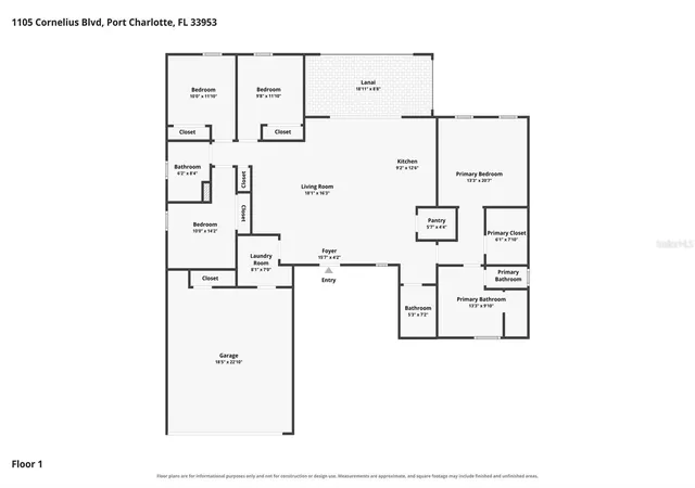 Photo 43 of Single family home for sale at 1105 Cornelius Blvd, Port Charlotte, FL 33953 | MLS# O6384136 | Listing updated on 2026-08-24