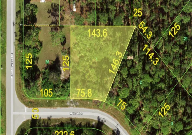 Photo 1 of Land for sale at 306 Matson Ln, Port Charlotte, FL 33953 | MLS# O6384271 | Listing updated on 2026-10-01