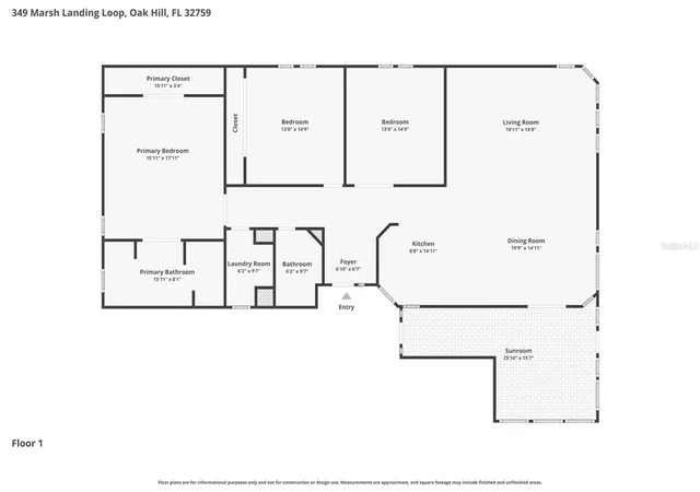 Homes for sale in Oak Hill, FL | 349 Marsh Landing Loop, Oak Hill, FL 32759 | MLS# NS1087725
