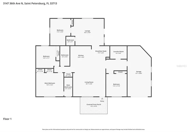 Photo 21 of Single family home for sale at 3147 36th Avenue N, Saint Petersburg, FL 33713 | MLS# O6396407 | Listing updated on 2026-08-20