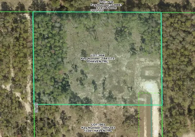 Photo 1 of Land for sale at 13331 Hvn (lot 4) Trl, Brooksville, FL 34614 | MLS# W7884910 | Listing updated on 2026-10-05
