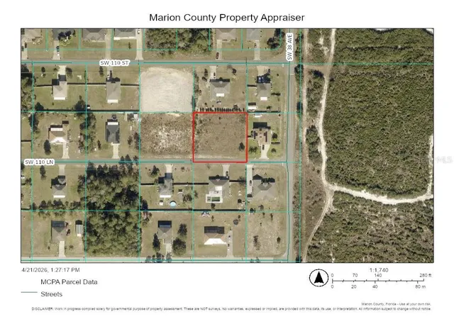 Photo 1 of Land for sale at 0 Sw 110th Lane, Ocala, FL 34476 | MLS# OM723219 | Listing updated on 2026-04-22