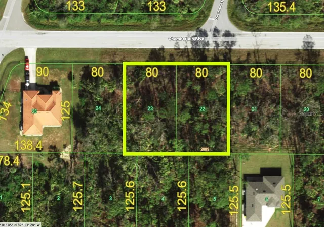 Photo 1 of Land for sale at 13431 & 13439 Chamberlain Blvd, Port Charlotte, FL 33953 | MLS# A4692103 | Listing updated on 2026-07-30