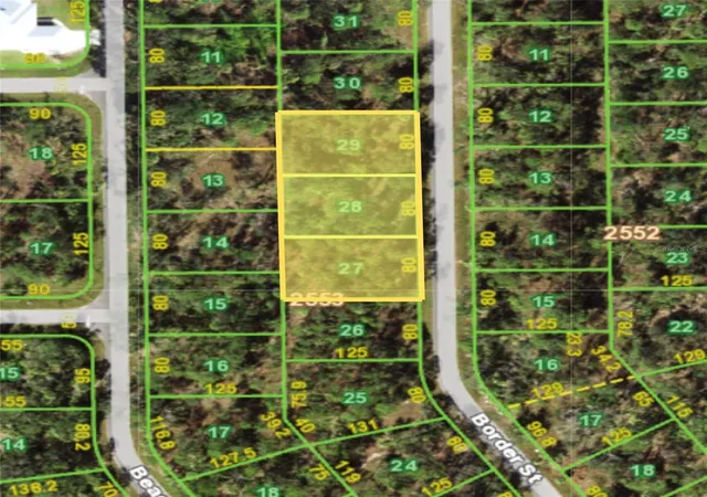 Photo 1 of Land for sale at 1101, 1117 & 1109 Border St, Port Charlotte, FL 33953 | MLS# C7525819 | Listing updated on 2026-06-12