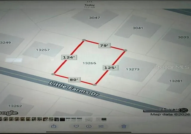 Photo 1 of Land for sale at 13265 Little Farms Dr, Spring Hill, FL 34609 | MLS# TB8506220 | Listing updated on 2026-09-14