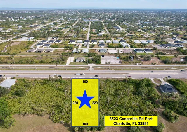 Photo 1 of Land for sale at 8523 Gasparilla Rd, Port Charlotte, FL 33981 | MLS# O6411332 | Listing updated on 2026-10-19